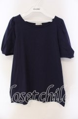 axes femme / レース襟set Tシャツ【Tシャツ単品】 M ネイビー O-25-09-13-027-AX-TS-IG-ZT082