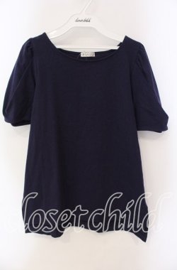 画像1: axes femme / レース襟set Tシャツ【Tシャツ単品】 M ネイビー O-25-09-13-027-AX-TS-IG-OS
