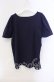 画像2: axes femme / レース襟set Tシャツ【Tシャツ単品】 M ネイビー O-25-09-13-027-AX-TS-IG-OS (2)