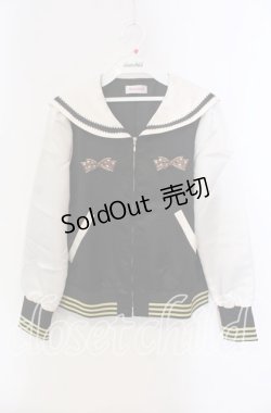 画像1: 【SALE】Shirley Temple / カトラリージャケット  クロ×アイボリー O-25-09-13-029-ET-JA-IG-ZT378