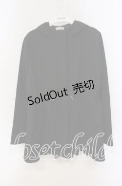 画像1: axes femme / プリーツマウンテンパーカー M クロ O-25-09-13-031-AX-JA-OW-OS