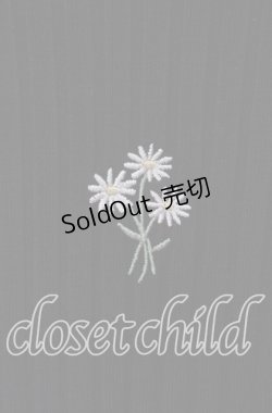 画像2: axes femme / マーガレット刺繍リブトップス F クロ O-25-09-13-033-AX-TO-OW-OS