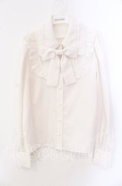 画像1: Jamie エーエヌケー / ダブルカラーブラウス  シロ O-25-09-15-034-LO-BL-IG-OS