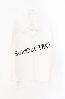 画像1: Jamie エーエヌケー / ダブルカラーブラウス  シロ O-25-09-15-034-LO-BL-IG-OS