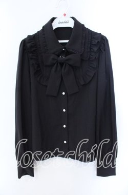 画像1: Jamie エーエヌケー / ダブルカラーブラウス  クロ O-25-09-15-035-LO-BL-IG-OS