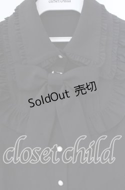 画像2: Jamie エーエヌケー / ダブルカラーブラウス  クロ O-25-09-15-035-LO-BL-IG-OS