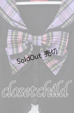 画像2: Jamieエーエヌケー / きまぐれセーラープルオーバー  ブラック×パープル O-25-09-15-038-LO-TO-IG-OS