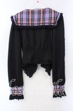 画像4: Jamieエーエヌケー / きまぐれセーラープルオーバー  ブラック×パープル O-25-09-15-038-LO-TO-IG-OS