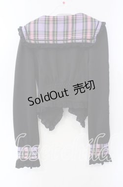 画像4: Jamieエーエヌケー / きまぐれセーラープルオーバー  ブラック×パープル O-25-09-15-038-LO-TO-IG-OS