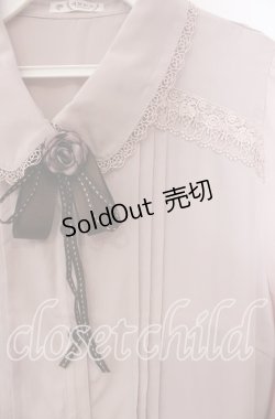 画像2: axes femme / バラモチーフブラウス M ピンク O-25-09-15-039-AX-BL-OW-OS