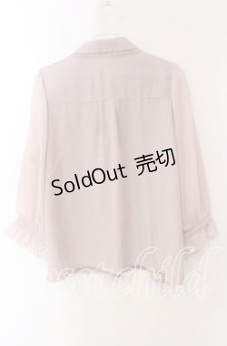 画像3: axes femme / バラモチーフブラウス M ピンク O-25-09-15-039-AX-BL-OW-OS