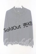 axes femme / ブラウス風カットソー M ネイビー O-25-09-15-047-AX-TO-OW-OS