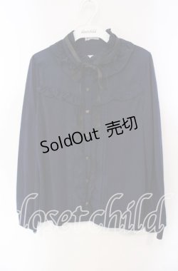 画像1: axes femme / ブラウス風カットソー M ネイビー O-25-09-15-047-AX-TO-OW-OS