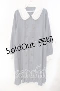 axes femme POETIQUE / メッセージリボンワンピース M ブルー O-25-09-15-048-AX-OP-OW-OS