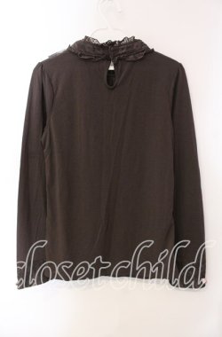 画像3: axes femme / バラモチーフ付きボトルネックプルオーバー M チャコールグレー O-25-09-15-057-AX-TO-OW-OS