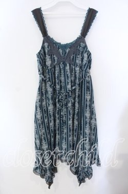 画像1: axes femme / イレギュラーヘムワンピース M グリーン O-25-09-15-058-AX-OP-OW-OS