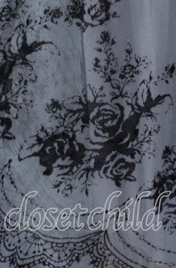 画像3: axes femme / チュールフロッキー切替ワンピース M グリーン O-25-09-15-059-AX-OP-OW-OS