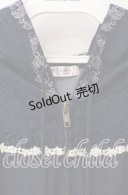 画像2: axes femme / レース切り替えデニム調パーカー M インディゴ O-25-09-15-060-AX-TO-OW-OS