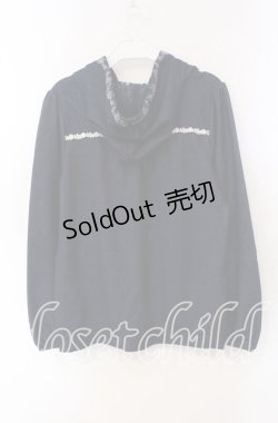 画像3: axes femme / レース切り替えデニム調パーカー M インディゴ O-25-09-15-060-AX-TO-OW-OS