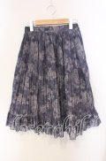 axes femme / ぼかし柄プリーツスカート M パープル O-25-09-15-061-AX-SK-OW-OS
