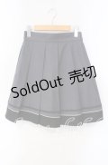 axes femme POETIQUE / バイカラープリーツスカート M グレー×クロ O-25-09-15-062-AX-SK-OW-OS
