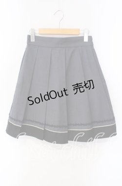 画像1: axes femme POETIQUE / バイカラープリーツスカート M グレー×クロ O-25-09-15-062-AX-SK-OW-OS