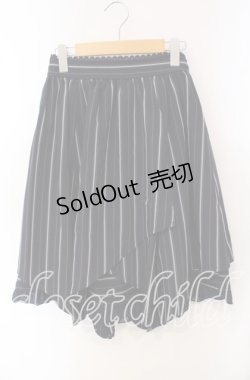 画像1: axes femme POETIQUE / レイヤード風レジメンスカート M ネイビー O-25-09-15-066-AX-SK-OW-OS