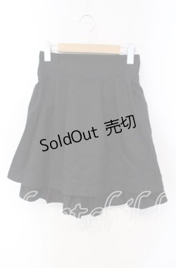 画像1: axes femme / ハイウエストフレアタックスカート M クロ O-25-09-15-071-AX-SK-OW-OS