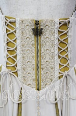 画像2: Ozz oneste / 蝶舞秋園スカート  アイボリー×イエロー O-25-09-15-074-OO-SK-OW-OS