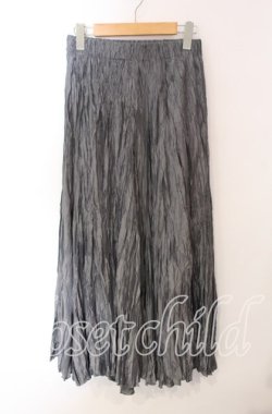 画像1: axes femme / しわ加工ヘムマキシスカート  グレー O-25-09-15-075-AX-SK-OW-OS