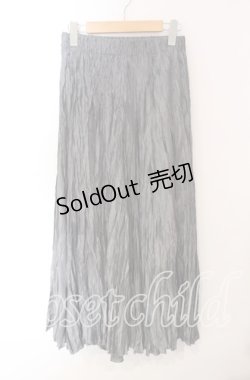 画像1: axes femme / しわ加工ヘムマキシスカート  グレー O-25-09-15-075-AX-SK-OW-OS