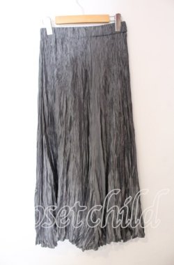 画像2: axes femme / しわ加工ヘムマキシスカート  グレー O-25-09-15-075-AX-SK-OW-OS