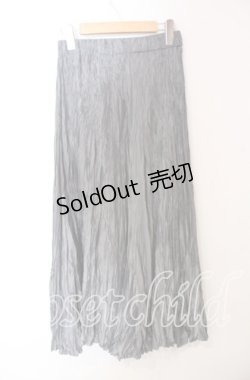 画像2: axes femme / しわ加工ヘムマキシスカート  グレー O-25-09-15-075-AX-SK-OW-OS