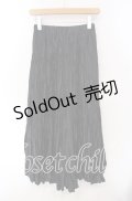 axes femme / しわ加工ヘムマキシスカート  クロ O-25-09-15-076-AX-SK-OW-OS