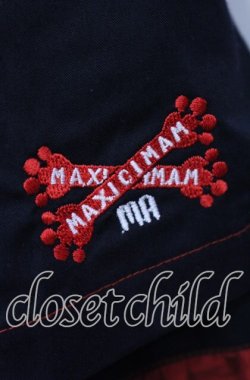 画像2: MA MAXICIMAM / フリルプリーツスカート  ブラック×レッド O-25-09-15-080-PU-SK-IG-OS
