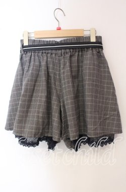 画像3: axes femme / グレンチェックショートパンツ M ネイビー O-25-09-15-086-AX-PA-OW-OS