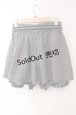 画像3: axes femme / グレンチェックショートパンツ M ネイビー O-25-09-15-086-AX-PA-OW-OS