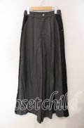 axes femme POETIQUE / ジャガードラインワイドパンツ M グレー O-25-09-15-087-AX-PA-OW-OS