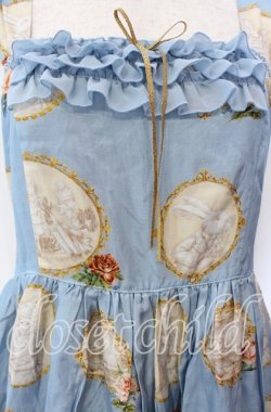 画像2: Leur Getter / Alice Broochシフォンフリル付キャミワンピース  サックス O-25-09-15-008-LU-OP-IG-OS