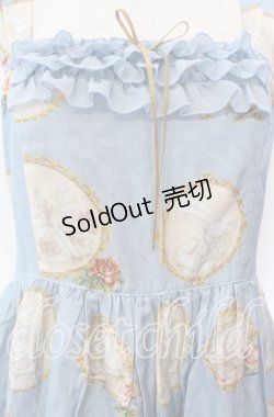 画像2: Leur Getter / Alice Broochシフォンフリル付キャミワンピース  サックス O-25-09-15-008-LU-OP-IG-OS