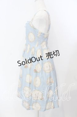 画像3: Leur Getter / Alice Broochシフォンフリル付キャミワンピース  サックス O-25-09-15-008-LU-OP-IG-OS