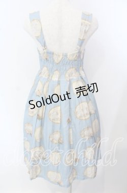 画像4: Leur Getter / Alice Broochシフォンフリル付キャミワンピース  サックス O-25-09-15-008-LU-OP-IG-OS