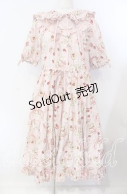 画像1: PINK HOUSE / sweets lop ear bunnyミディワンピース  ピンク O-25-09-15-010-LO-OP-IG-ZI