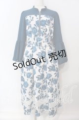 axes femme / バルーンスリーブフラワーワンピース F キナリ O-25-09-15-011-AX-OP-OW-ZT474