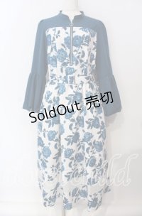 axes femme / バルーンスリーブフラワーワンピース F キナリ O-25-09-15-011-AX-OP-OW-ZT474