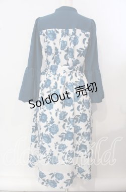 画像3: axes femme / バルーンスリーブフラワーワンピース F キナリ O-25-09-15-011-AX-OP-OW-ZT474