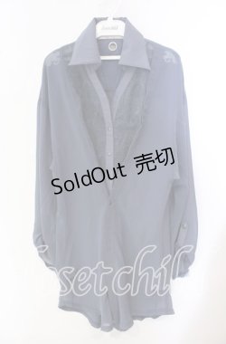 画像1: Rozen Kavalier / フェイクレイヤードシアーシャツ  ブルー O-25-09-15-016-OO-BL-OW-OS