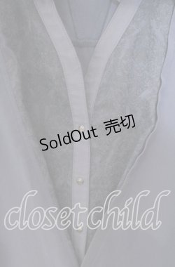 画像2: Rozen Kavalier / フェイクレイヤードシアーシャツ  ブルー O-25-09-15-016-OO-BL-OW-OS