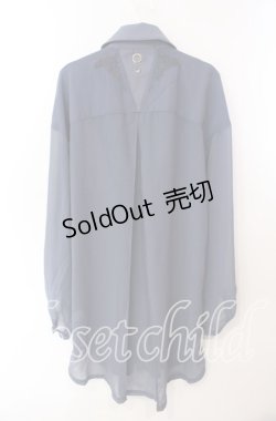 画像3: Rozen Kavalier / フェイクレイヤードシアーシャツ  ブルー O-25-09-15-016-OO-BL-OW-OS