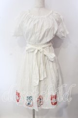 Fi.n.t / ジャム瓶柄ワンピース  オフ O-25-09-15-018-CA-OP-IG-ZT259